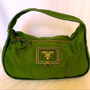 [Prada] Nylon Green Shoulder Bag